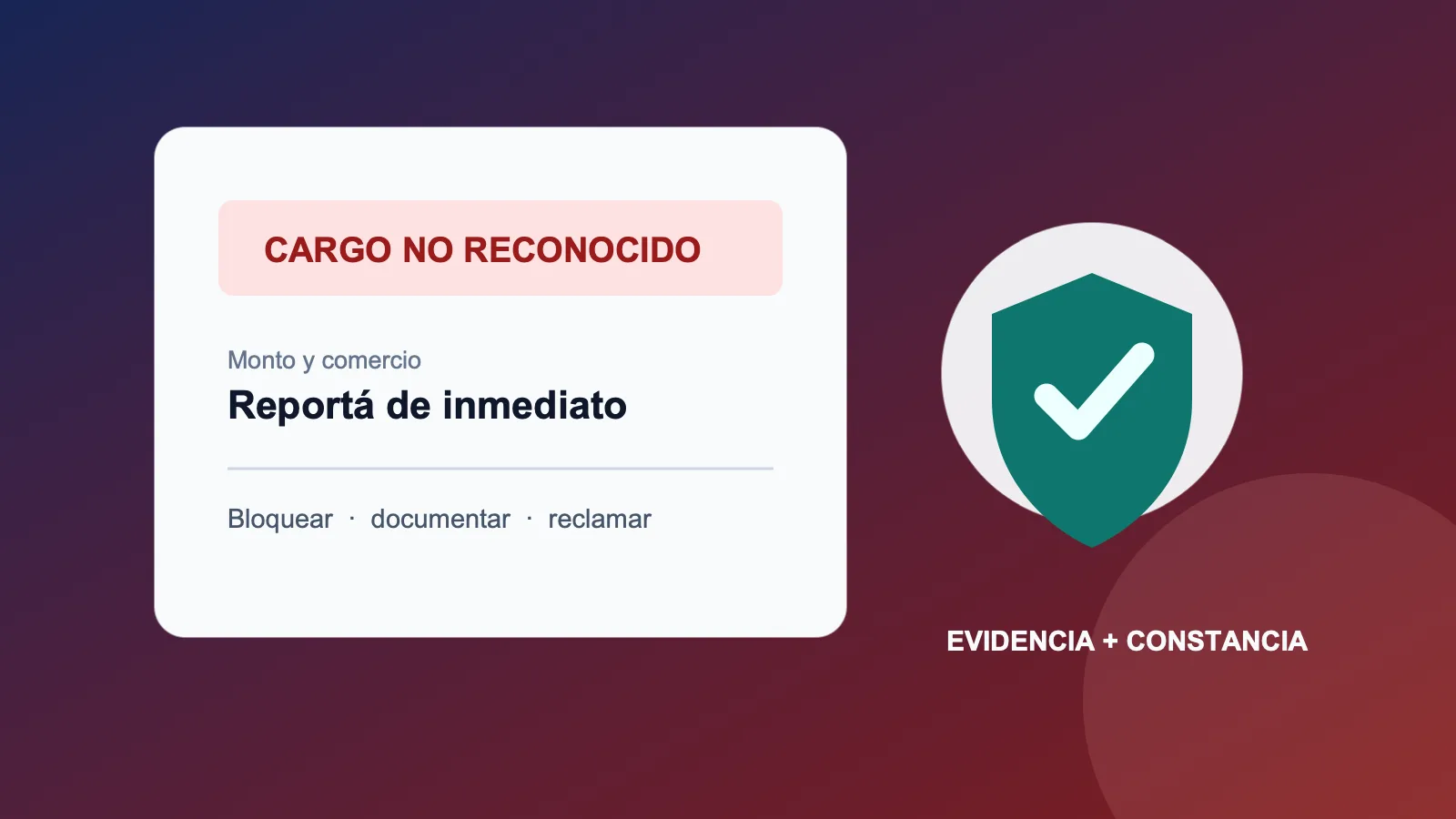 Cargo no reconocido en Guatemala: qué hacer con una tarjeta o cuenta bancaria