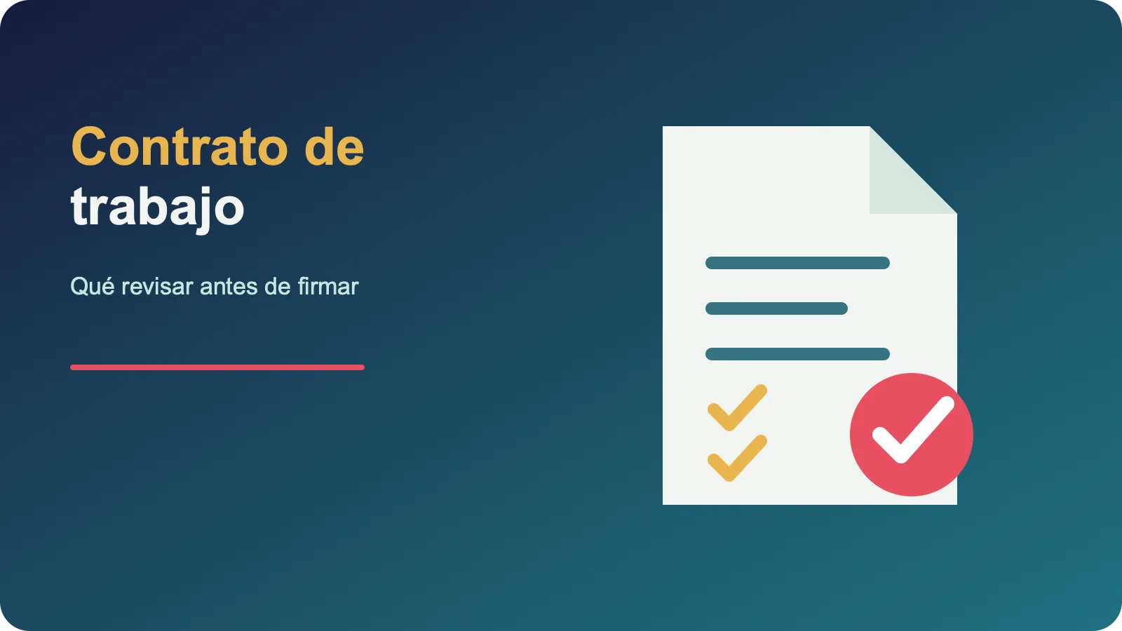 Contrato de trabajo en Guatemala: qué revisar antes de firmar