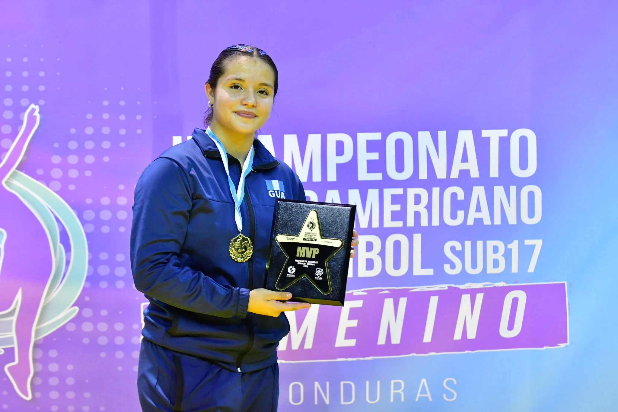Kamila Morales en una imagen oficial del Sub-17 femenino de AFECAVOL 2026