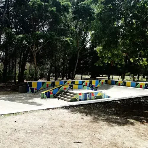 Rampas para patinar en un área del Hipódromo del Norte