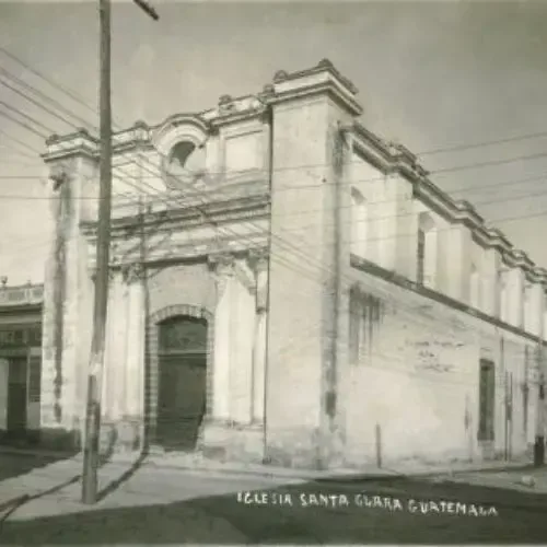Imagen histórica de la Iglesia de Santa Clara