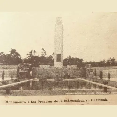 Vista del Monumento a los Próceres de la Independencia en Guatemala