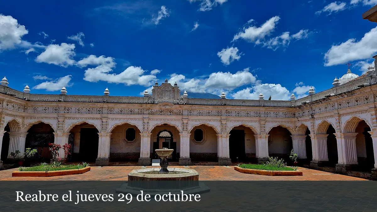 Museo de Arte Colonial de Antigua reabre el 29 de octubre