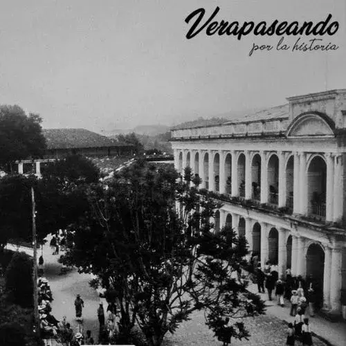 Palacio de Gobernación de Alta Verapaz en una fotografía histórica