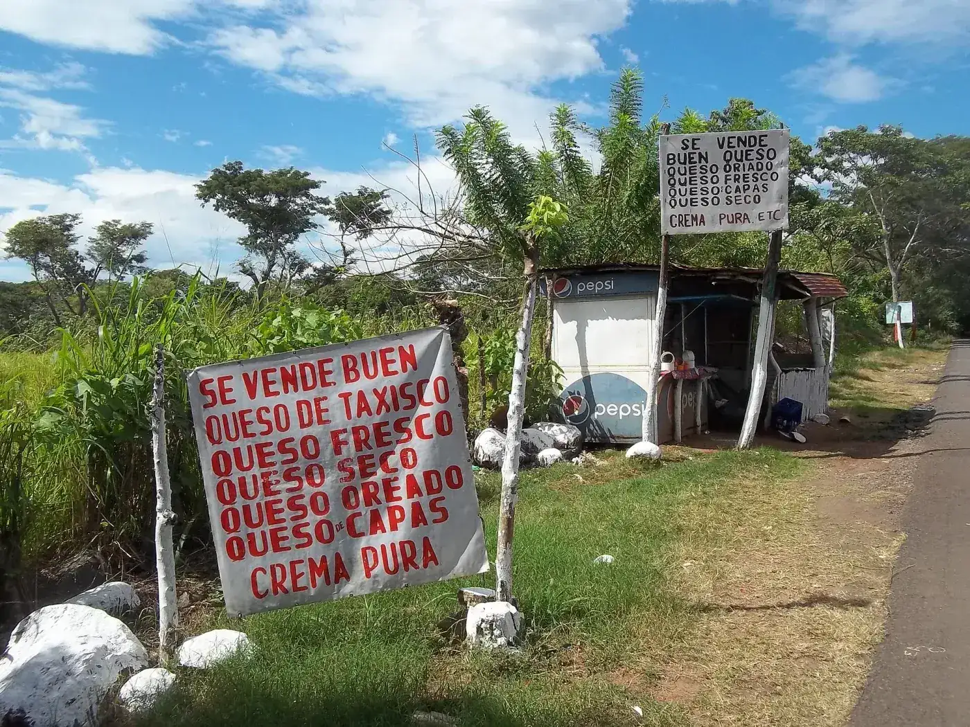 Venta de queso en Taxisco, Santa Rosa