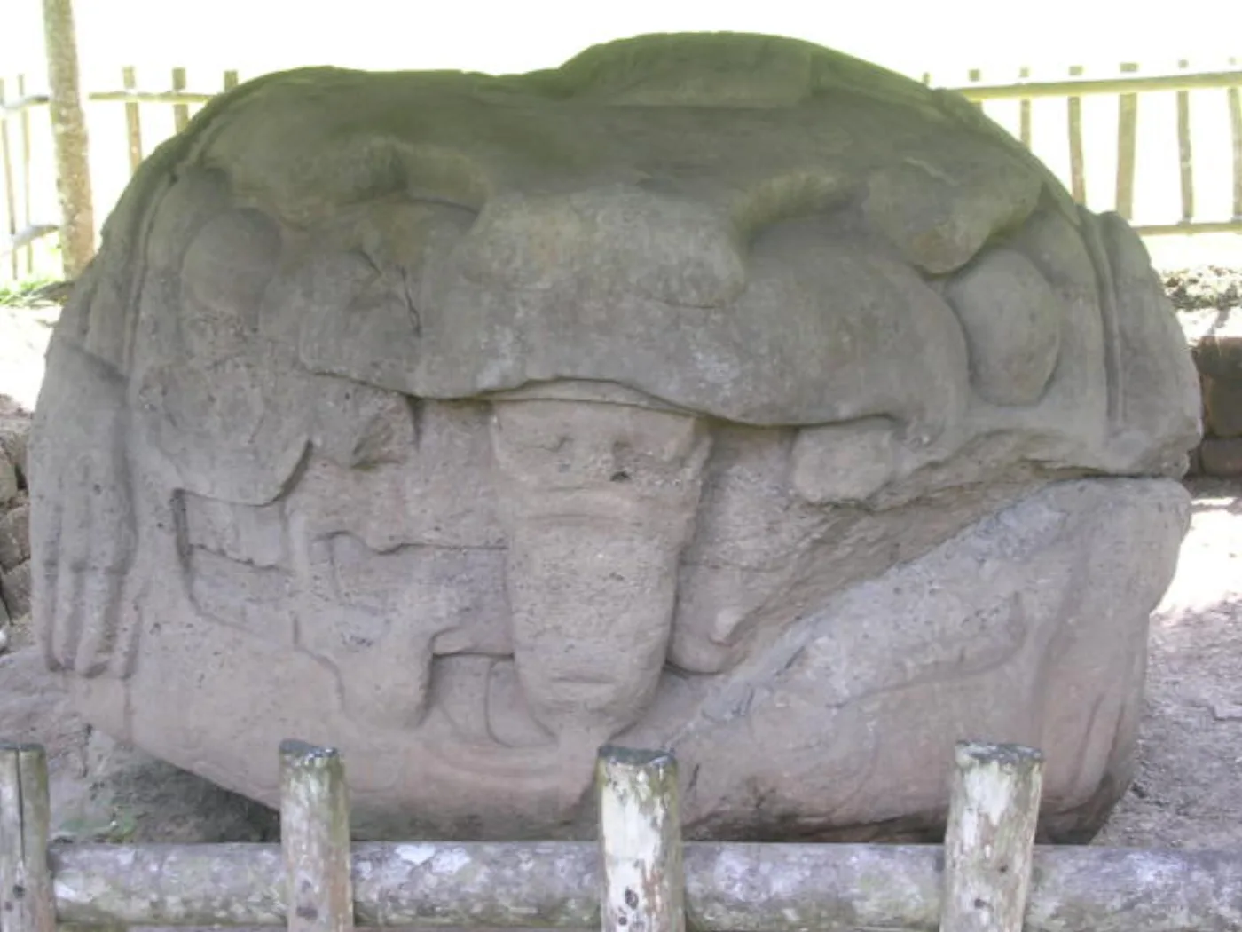 Zoomorfo de Quiriguá en el parque arqueológico