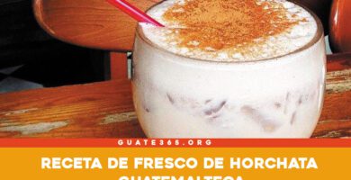 fresco de horchata guatemalteca