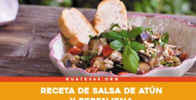 ensalada de atún y berenjena