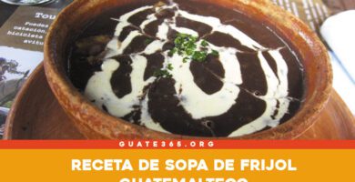 sopa de frijol guatemaltecaca