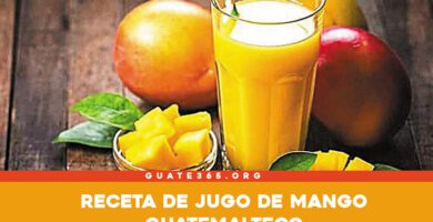 Jugo de mango guatemalteco