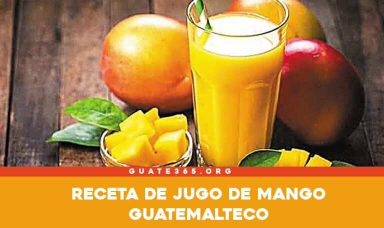 Jugo de mango guatemalteco