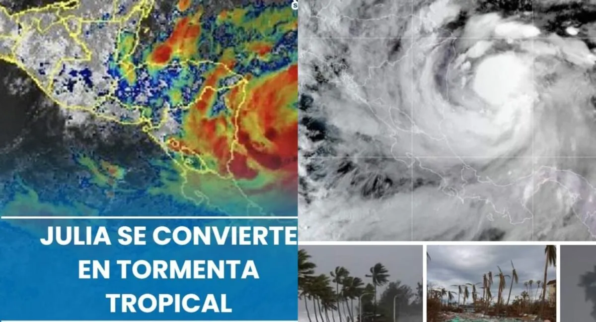 JULIA SE TRANSFORMA EN HURACÁN, AFECTARA A TODA GUATEMALA