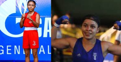 Aylin Jamez posando con su medalla de plata en los Juegos Centroamericanos y del Caribe 2023.