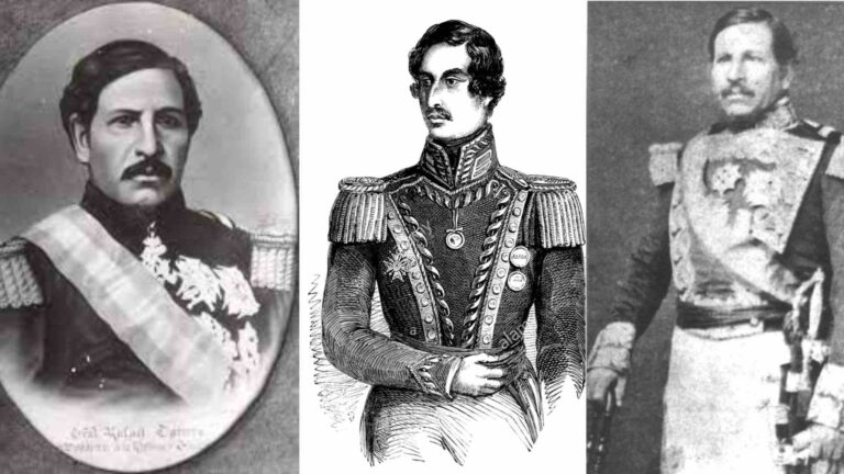 Retrato de José Rafael Carrera y Turcios, presidente y líder político guatemalteco del siglo XIX.