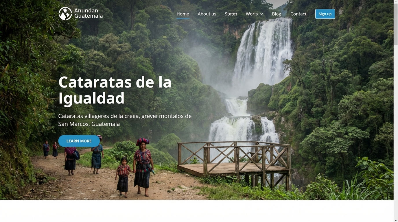 Las Majestuosas Cataratas de la Igualdad en San Marcos, Guatemala