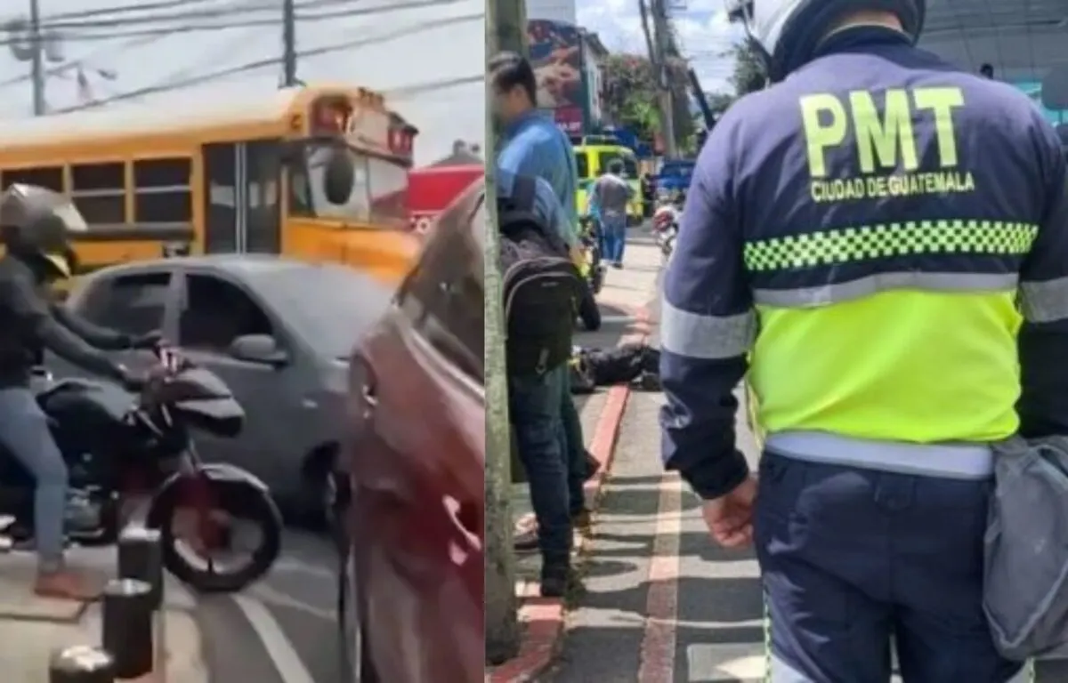 El Valor de la Multa que pone la PMT a Motoristas por Circular Sobre Banquetas en Zona 10