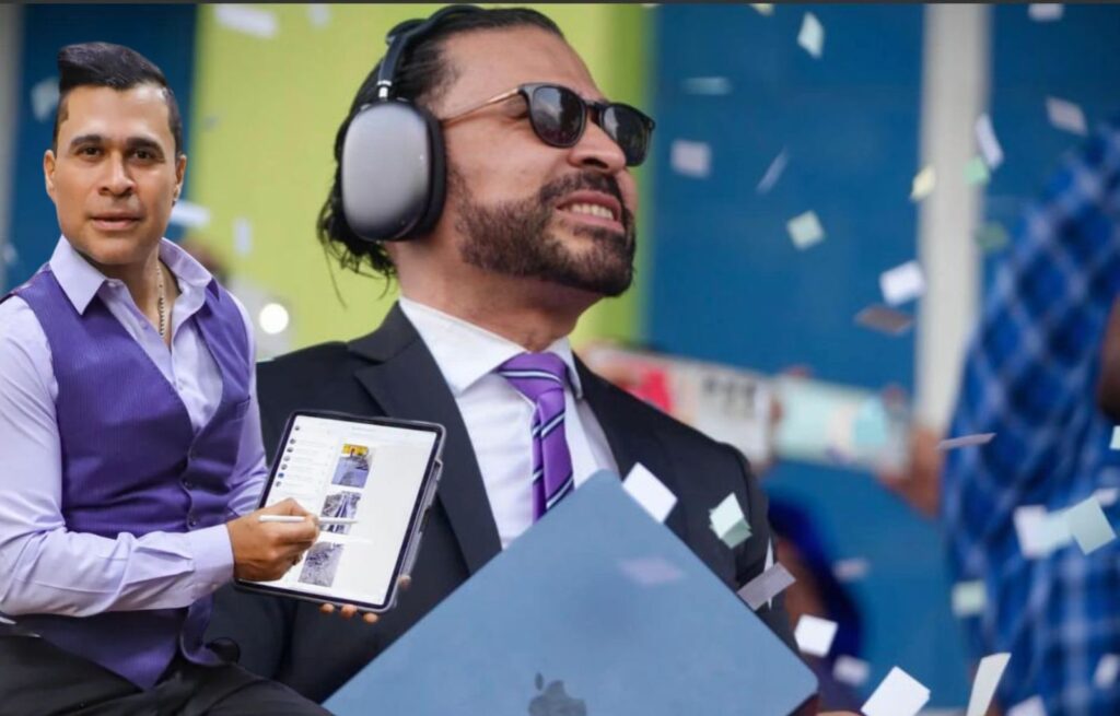 El alcalde Neto Bran regala aparatos de Apple a jugadores del Deportivo Mixco