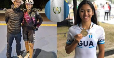 Patinadora Guatemalteca que triunfo en Alemania y ganó medalla de oro