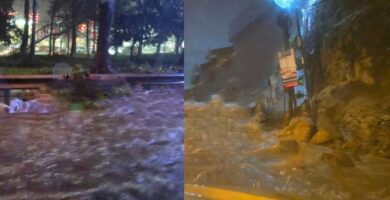 Así fue como las Fuertes Lluvias Provocaron derrumbe del Tránsito en San Cristóbal