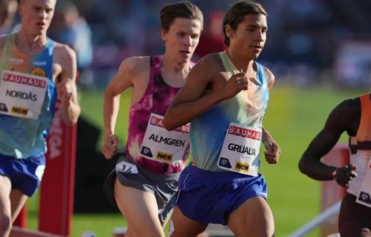 La Competencia en Estocolmo de el atleta guatemalteco Luis Grijalva