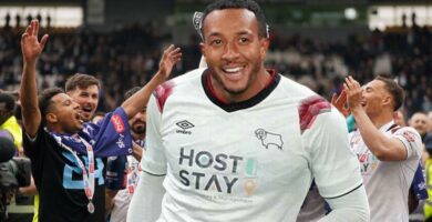 El golazo de Nathaniel Mendez-Laing que lo convirtió en el héroe con Derby County
