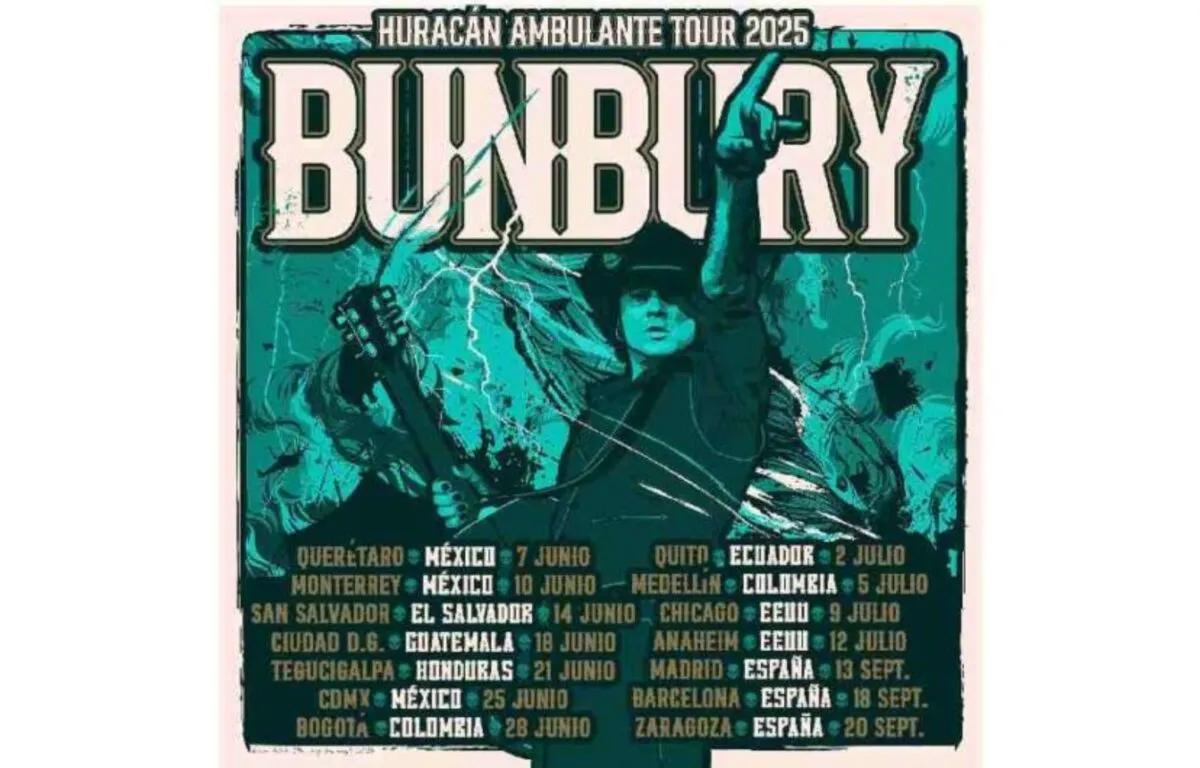 Fecha del concierto de Enrique Bunbury en Guatemala