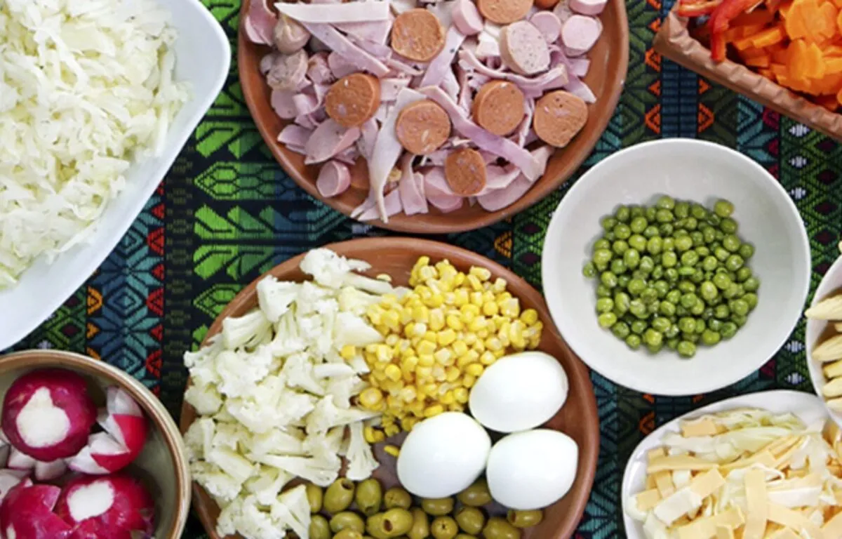 Los precios actuales de las verduras para el fiambre
