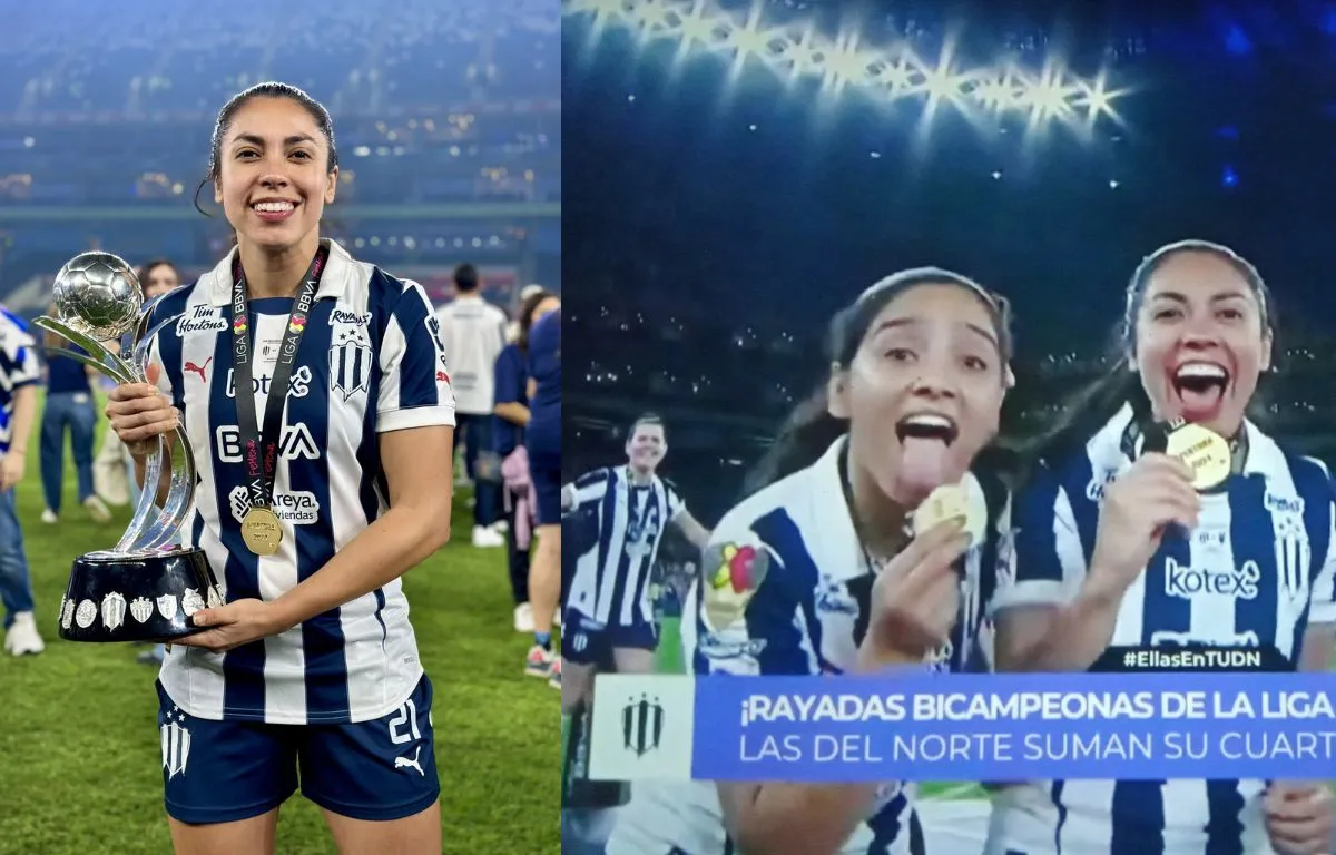 Ana Lucía Martínez Bicampeona del Fútbol Mexicano con Rayadas