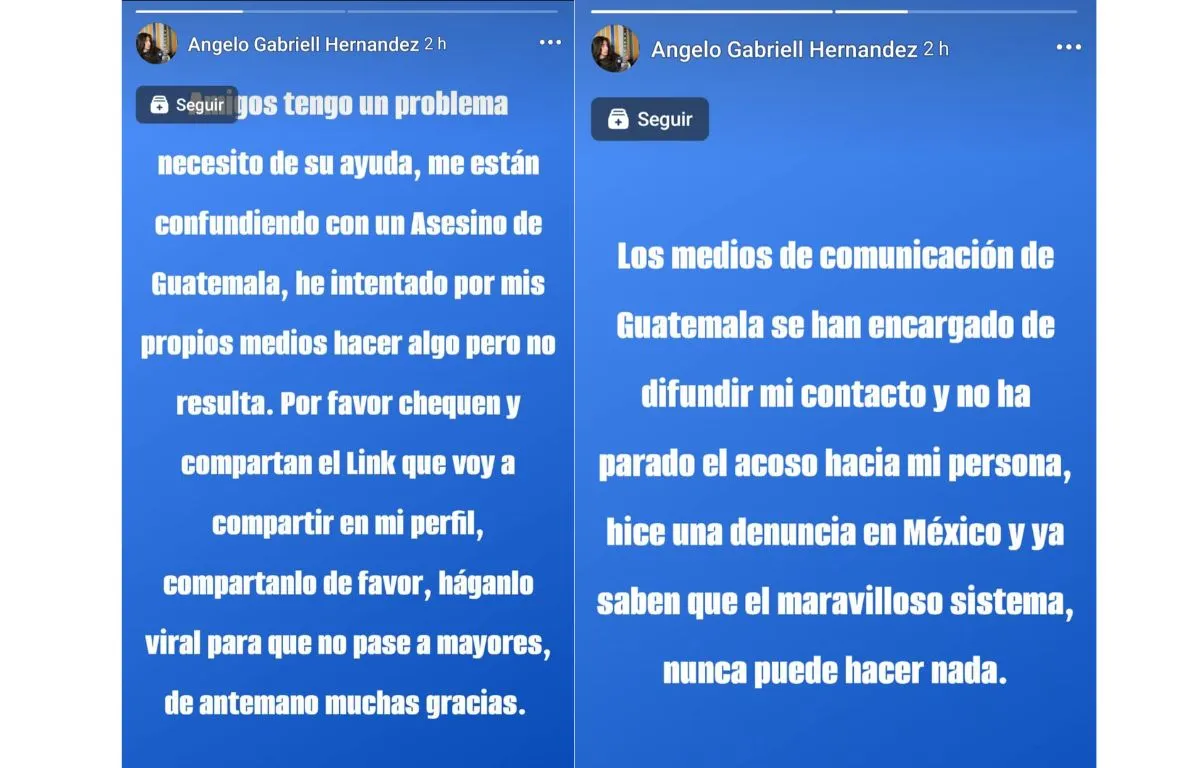El Comunicado de Angelo Gabriell Hernández