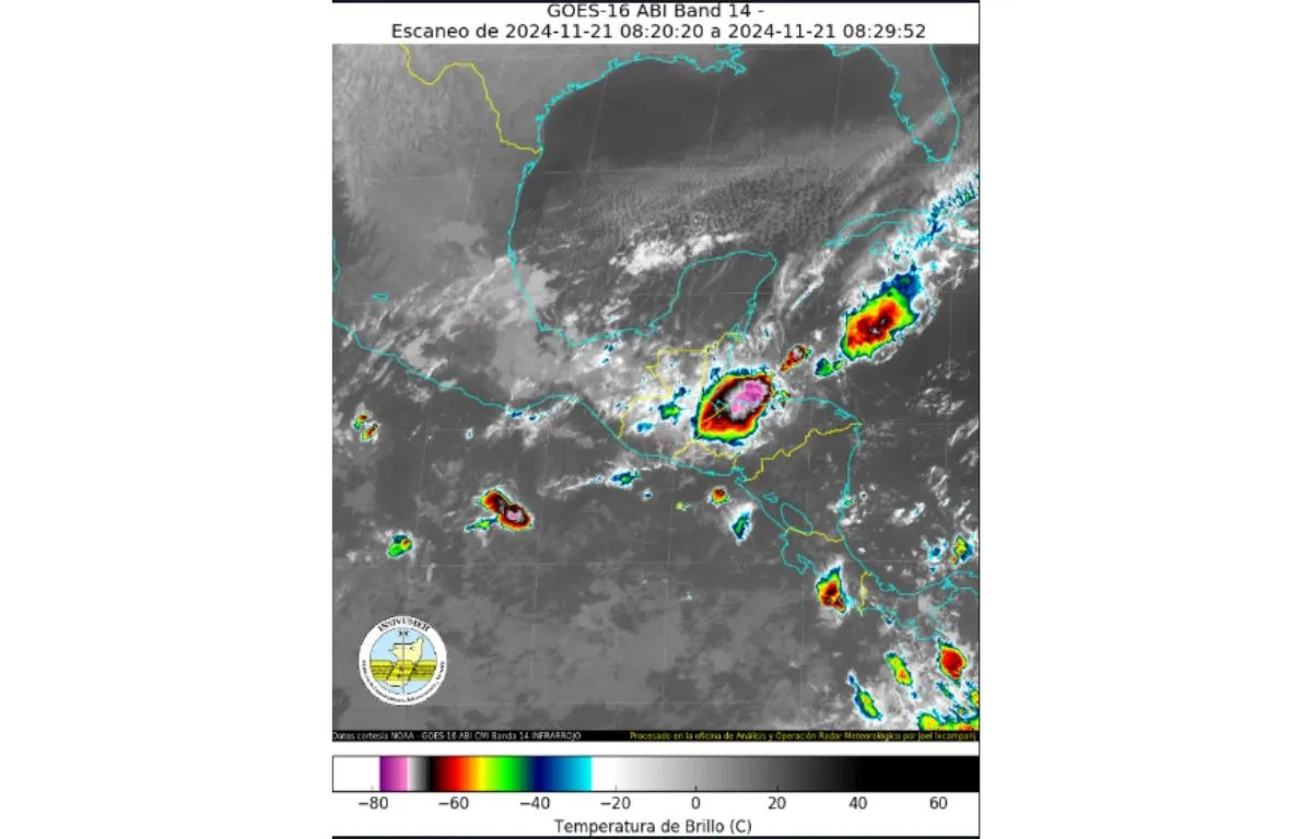 Lluvias intensas en Alta Verapaz e Izabal, acumulados significativos en las últimas 24 horas