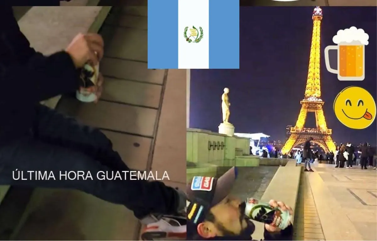 Guatemalteco Sorprende al Disfrutar una Cerveza Gallo en la Torre Eiffel