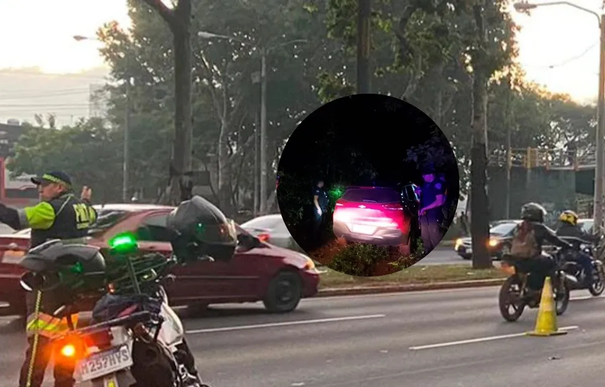Impactante: Camioneta de lujo embiste a policías de Guatemala en bulevar Liberación