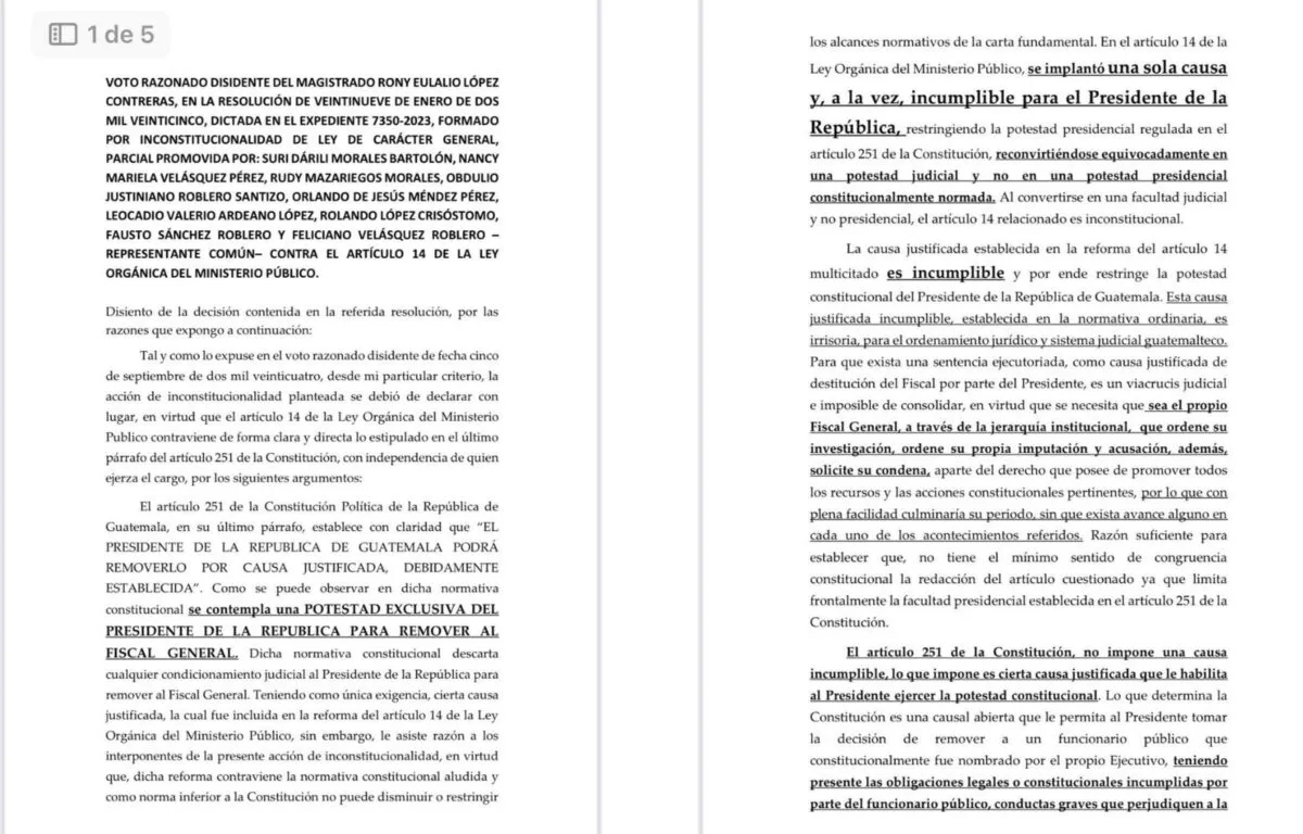 La Ley Orgánica del Ministerio Público y su Impacto en la Destitución de la Fiscal General