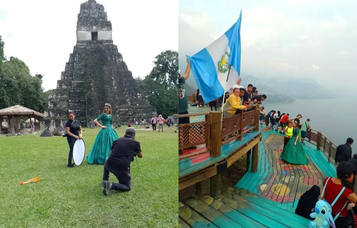Quinceañera Cumple su Sueño de Fotografiarse en las Ruinas de Tikal