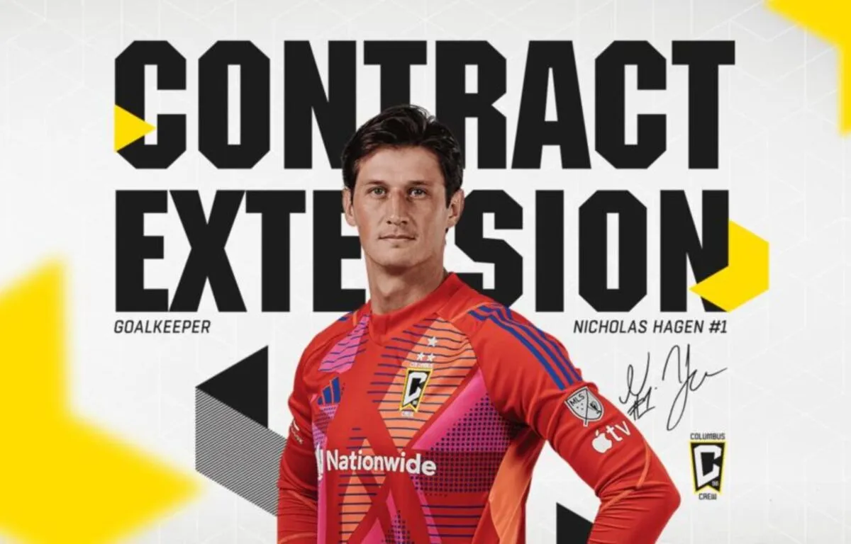 Nicholas Hagen Renueva su Contrato con Columbus Crew Hasta 2028