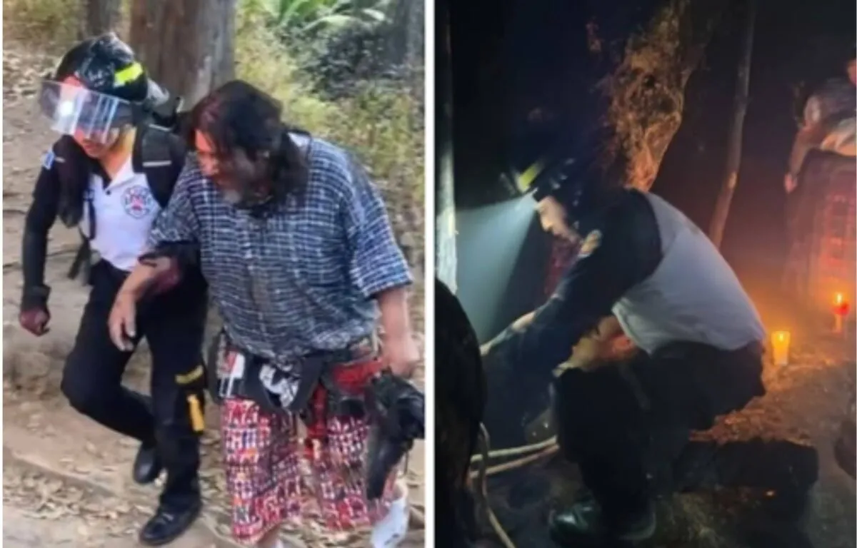 Sacerdote Maya es Rescatado Tras Caer en Túnel de Sitio Arqueológico