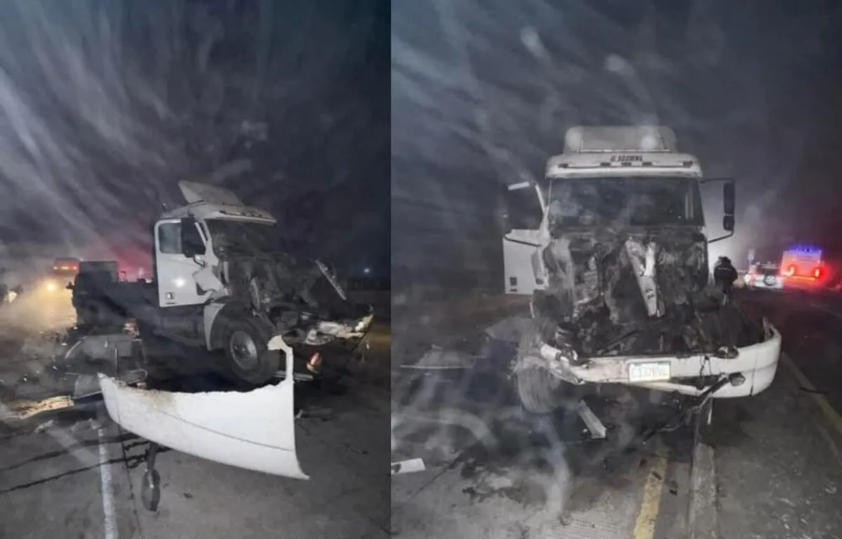 Cuatro heridos de gravedad por accidente de camiones en ruta Interamericana