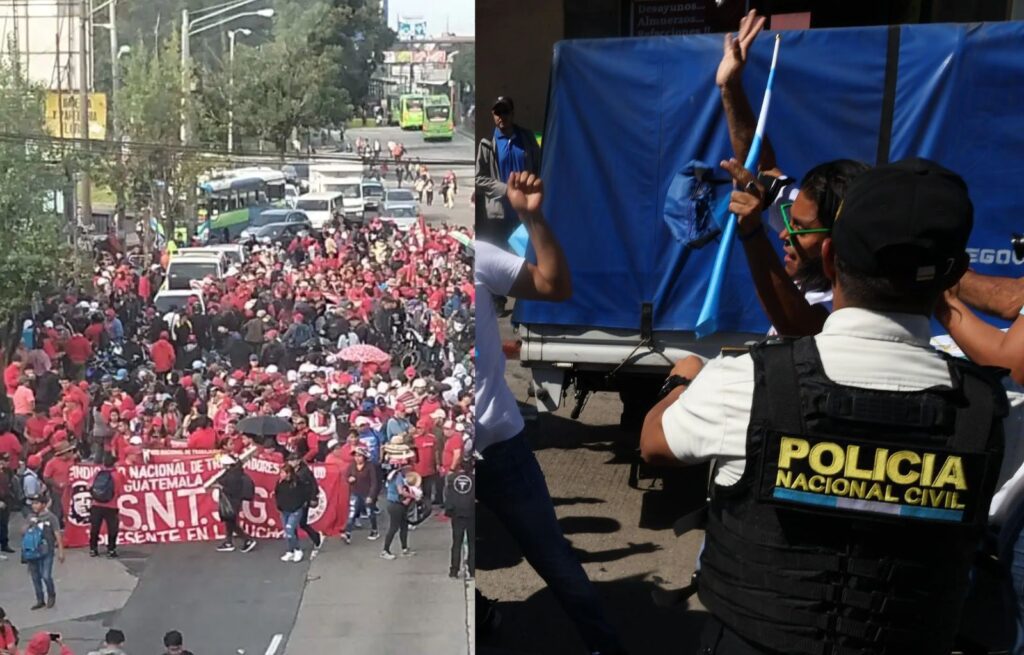 Denuncias de intimidación en bloqueos por manifestantes en Guatemala