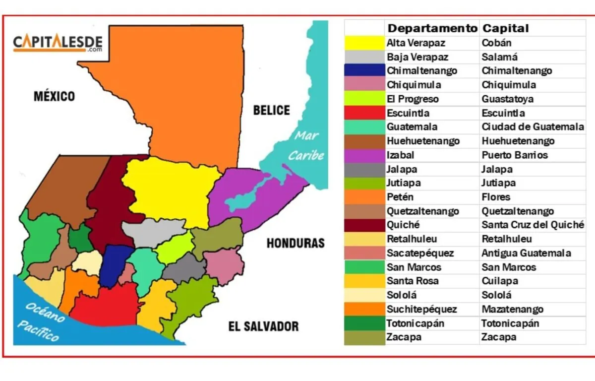 Departamentos de Guatemala y cabeceras: Descubre la Diversidad del País