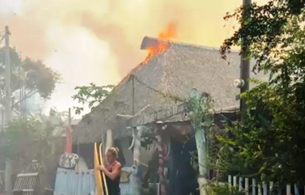Incendio en El Paredón Testigos narran los momentos de angustia