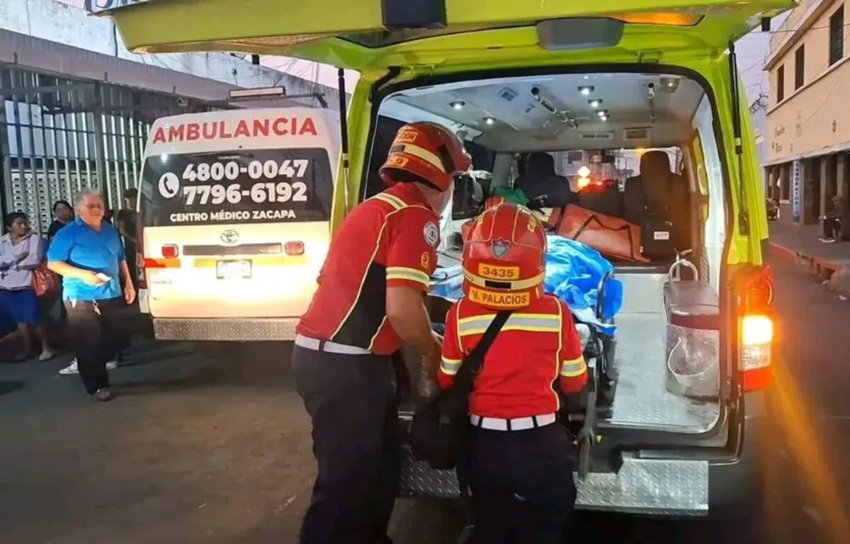 La intervención de la PNC y los Bomberos Voluntarios