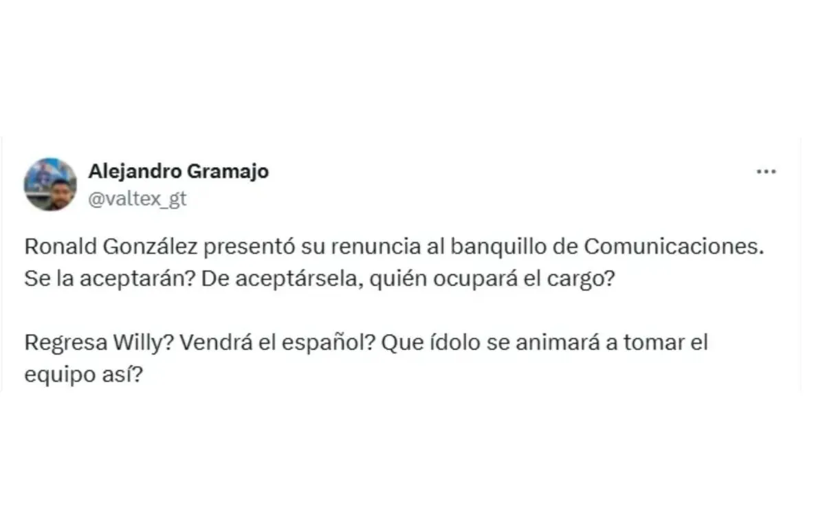 Ronald González Presenta su Renuncia en Comunicaciones y Ya Hay Candidatos para Reemplazarlo