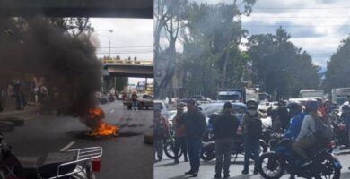 Segundo día de protestas nuevas vías Bloqueadas contra el seguro obligatorio