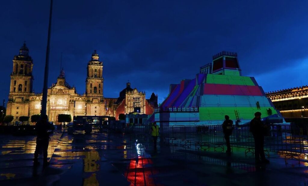 Actividades en el Zócalo de Tenochtitlán