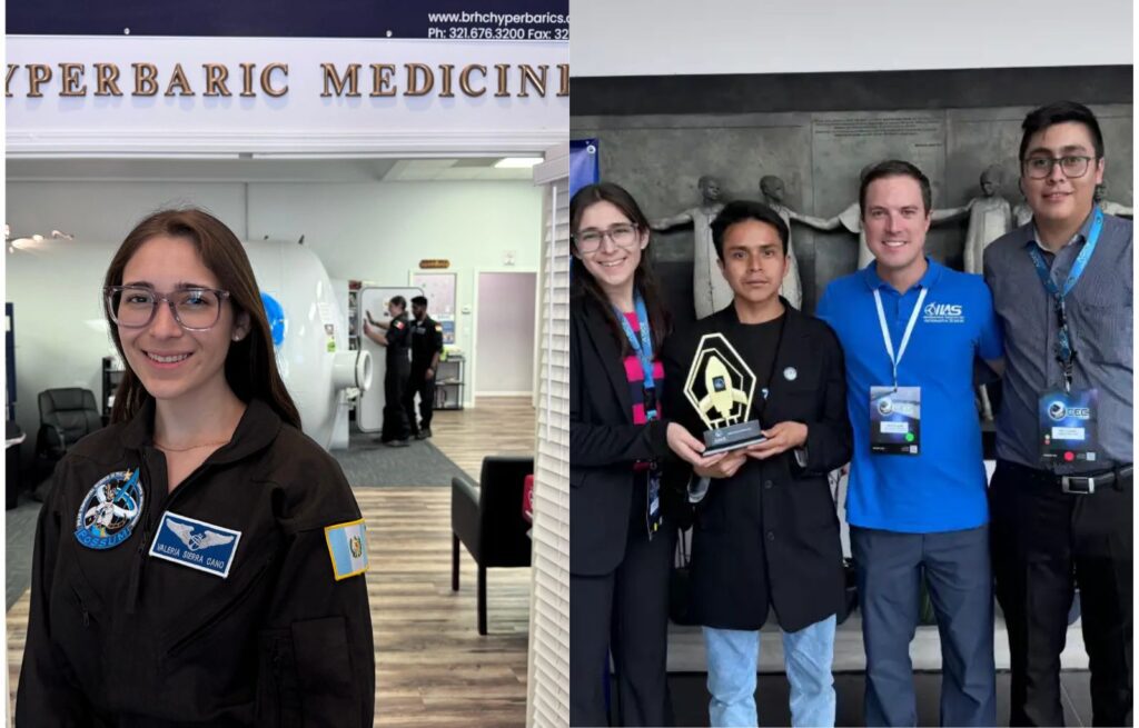 Guatemaltecos Valeria Sierra y Federico Tzunux obtienen beca para formarse como astronautas en Estados Unidos
