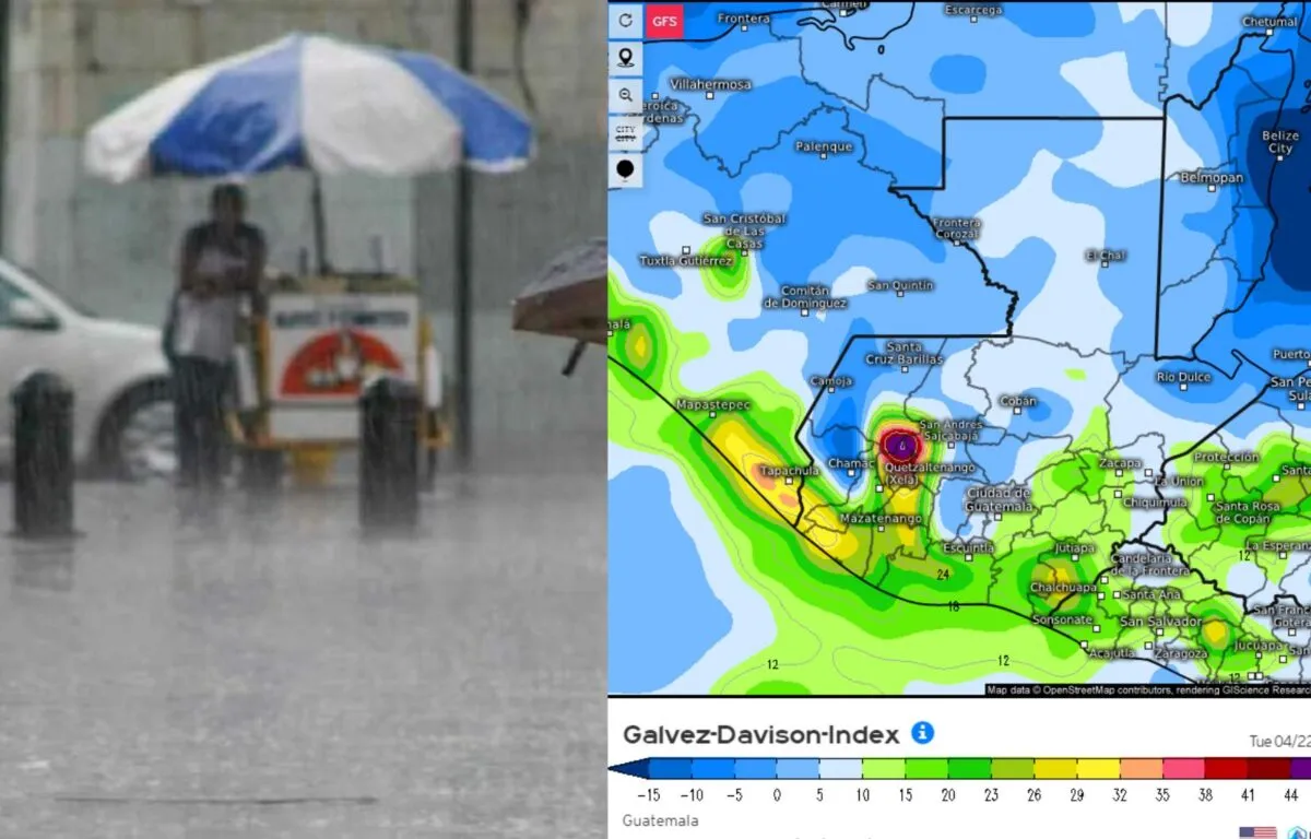 INSIVUMEH alerta lluvias y tormentas acompañadas de Altas Temperaturas esta semana