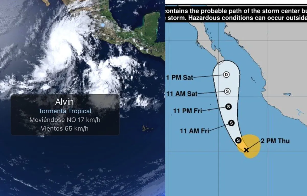 Así luce Alvin, la preocupante tormenta tropical crece en Centroamérica, vista desde el espacio