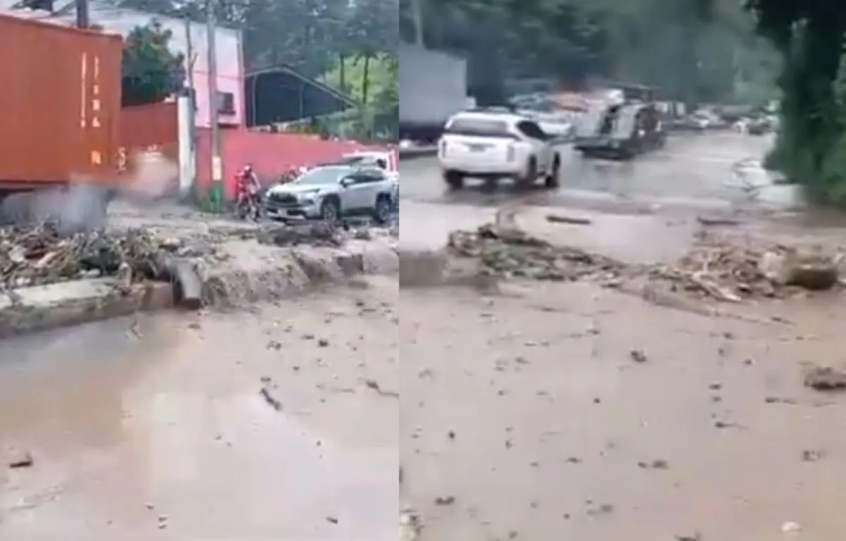 Inundaciones en la Ruta al Pacífico Fuertes Lluvias Causan Estragos en Palín, Escuintla
