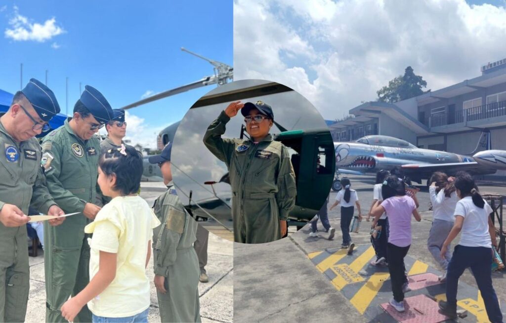 Keily Coronado Niños con cáncer disfrutan un día como pilotos en la Fuerza Aérea de Guatemala