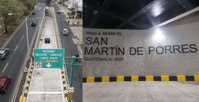 Así quedo el Nuevo paso a desnivel San Martín de Porres que costo mas de Q10 millones
